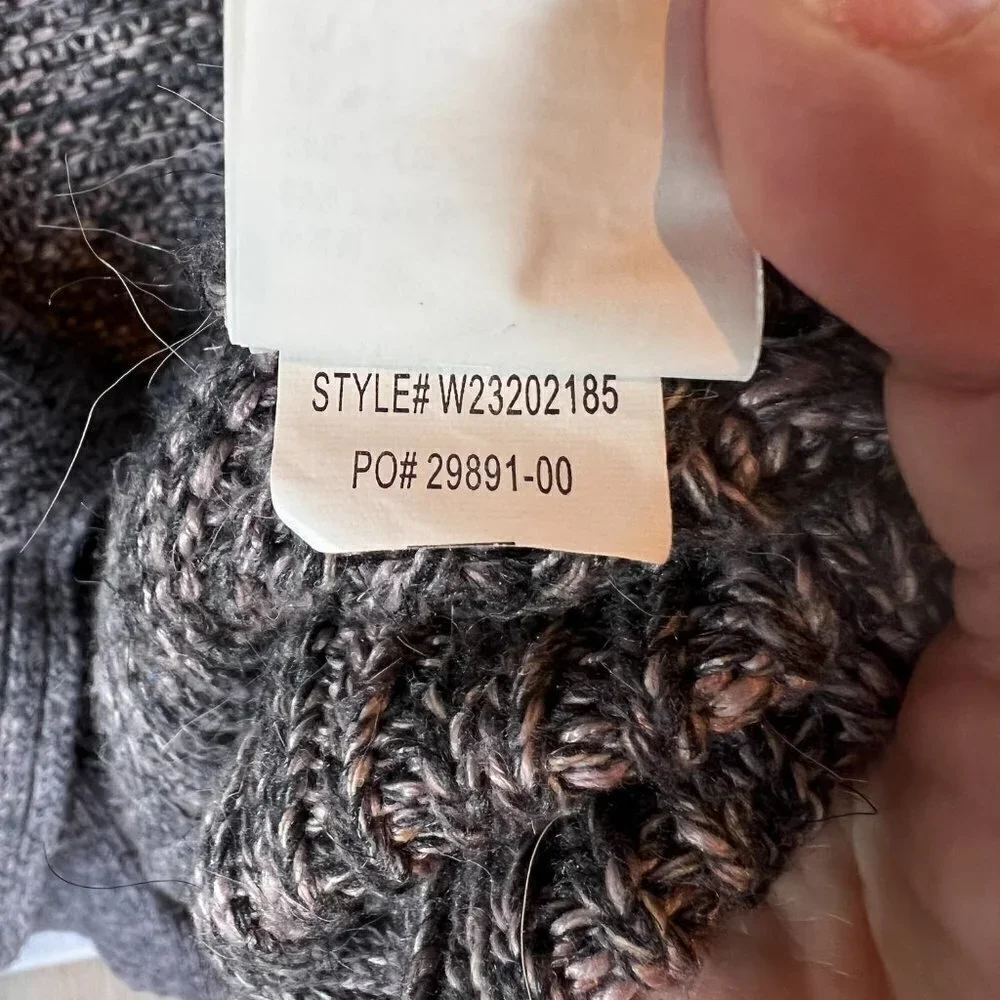 Prana Duster Cardigan Womens Size Large Magnet Grey Sukie Longline Alpaca & Wool